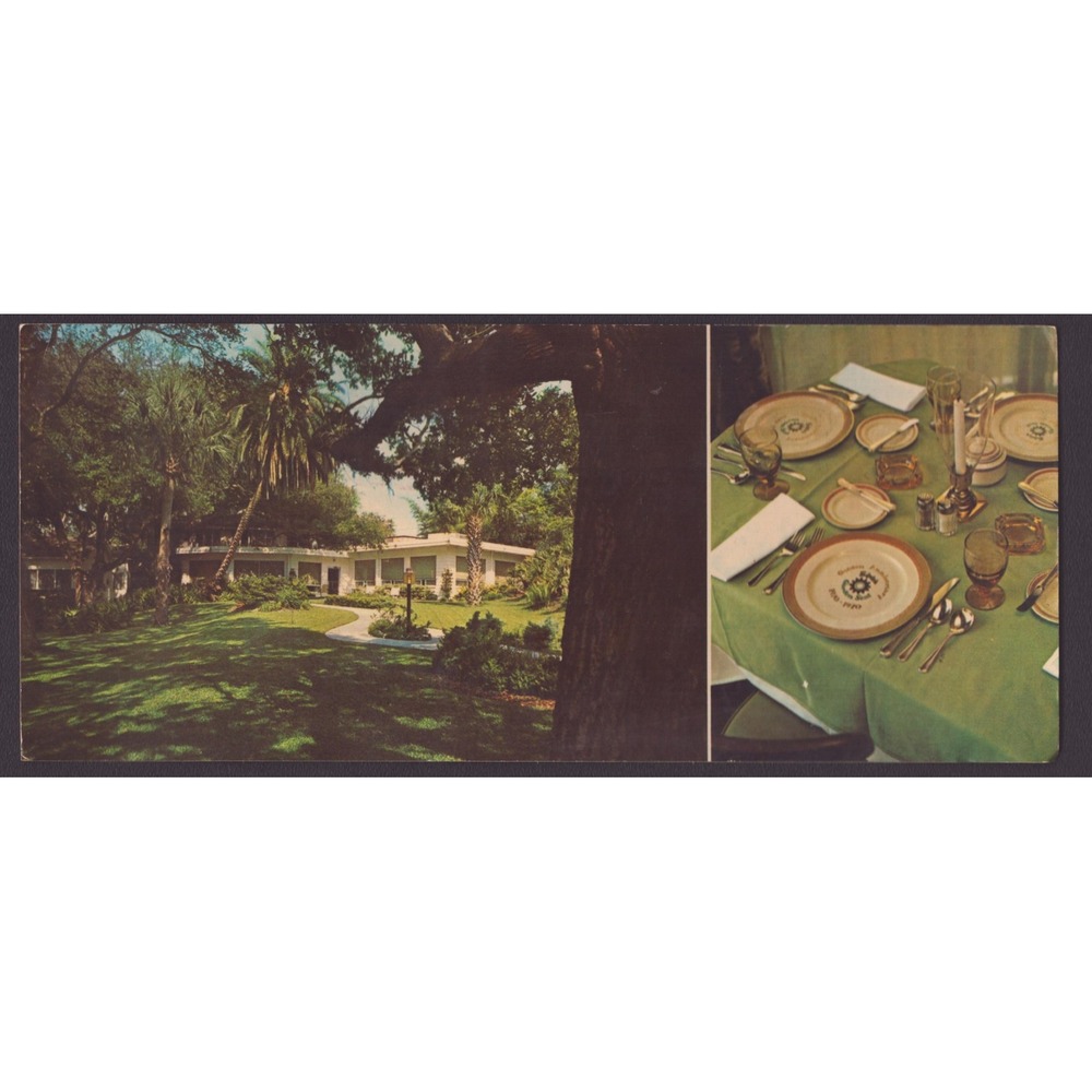 Siples Garden Seat Restaurant Clearwater Florida FL 1970s Chrome Postcard Dexter